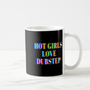 Caneca De Café Garotas Gostosas Amam Música de Festas de Dubstep