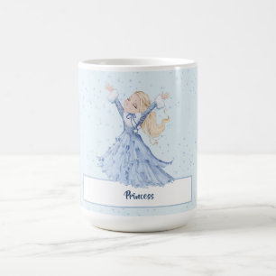 Caneca De Café Garotas Princesa Encantada Flocos de Neve