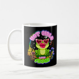 Caneca De Café Garotas Quentes Amam Sapos Camisa Engraçada Sapo F