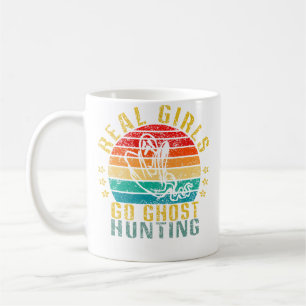Caneca De Café Garotas Reais Vão Caçar Fantasmas Engraçado