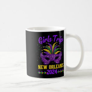 Caneca De Café Garotas Trip Nova Orleans 2024 Mardi Gras Máscara