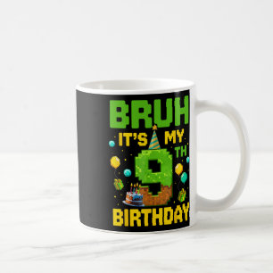 Caneca De Café Garoto Aniversário Engraçado É Meu 9º Aniversário