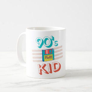 CANECA DE CAFÉ GAROTO DOS ANOS 90 - AMANTES DE DISQUETE
