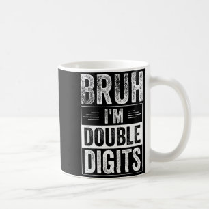 Caneca De Café Garoto Engraçado Aniversário de 10 anos Bruh Estou