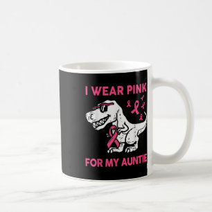 Caneca De Café Garoto Eu Visto Rosa Para Minha Tia Cancer De Mama