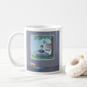 Caneca De Café Garoto na piscina infantil Coffee Mug