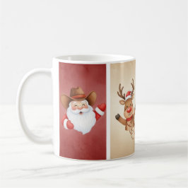 Caneca De Café Garoto Russo, Reindeer e Mug de Cavalo