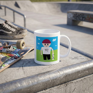 Caneca De Café Garoto Skatista
