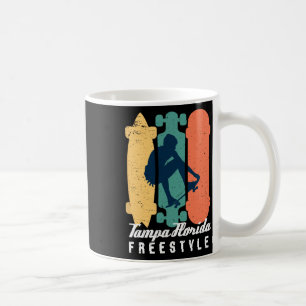 Caneca De Café Garoto Skatista Tampa Flórida Vintage Retro Rua Sk