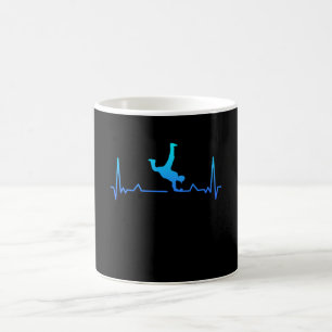 Caneca De Café Garotos Dançarinos De Batimentos De Coração Em Bre