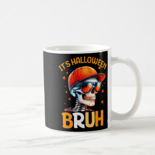 Caneca De Café Garotos de Halloween Bruh Crianças Esqueleto de Ha