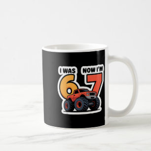 Caneca De Café Garotos Eu Tinha 6 Anos Agora Eu Tenho 7 Caminhão