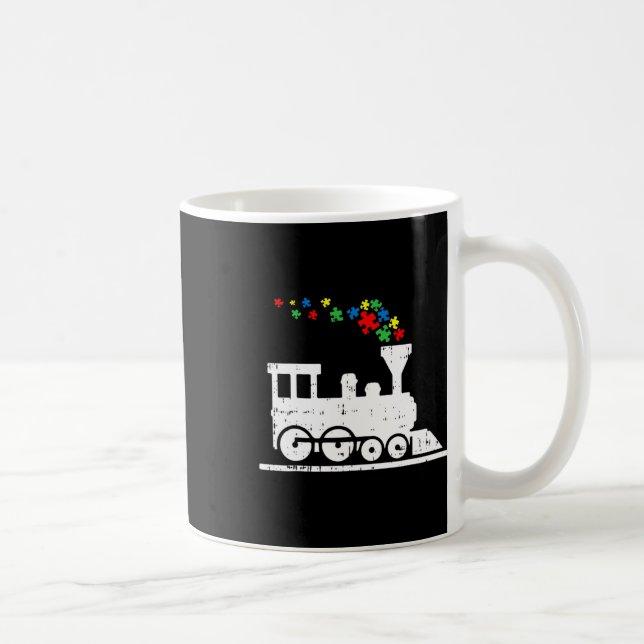 Caneca De Café Garotos Fofos, Quebra-cabeça de Comboio, Autismo,  (Direita)