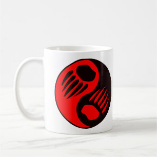 Caneca De Café Garra de urso Yin Yang
