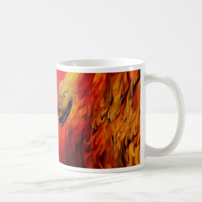 Caneca De Café Garra Dragão - Dragão Vermelho (Direita)