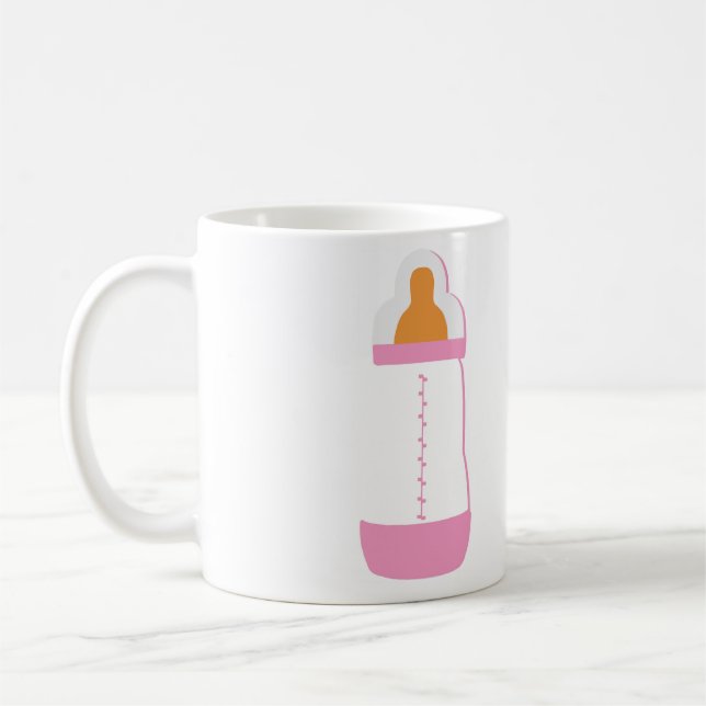Caneca De Café Garrafa de bebê rosa (Esquerda)