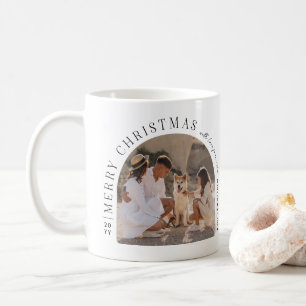 Caneca De Café Garrafa de Natal com Foto da Família Personalizada