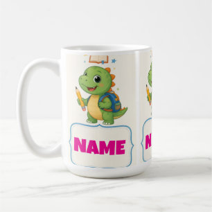 Caneca De Café Garrafa Personalizada de Dinossauro para Crianças 