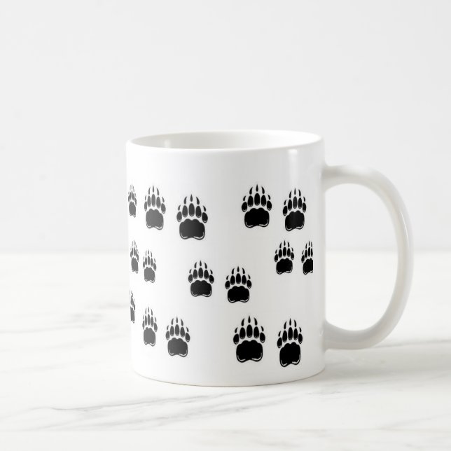 Caneca De Café Garras de urso preto (Direita)