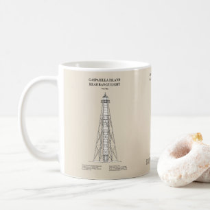 Caneca De Café Gasparilla Island Rear Range Light - Florida - SBD