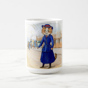 Caneca De Café Gata Bilheteira, Louis Wain