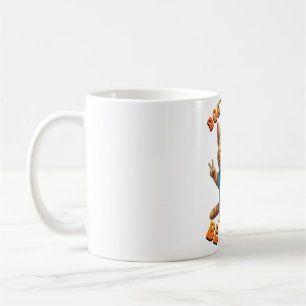 Caneca De Café Gata hippie feliz boho