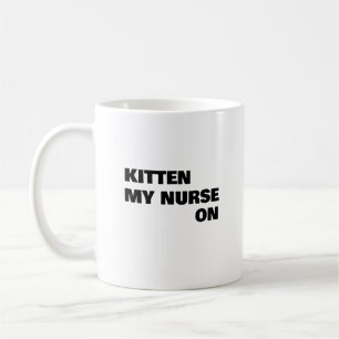 Caneca De Café Gata minha enfermeira, presente de enfermeira engr