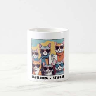 Caneca De Café Gata sem filhos, senhorita, senhoras de gatos sem 