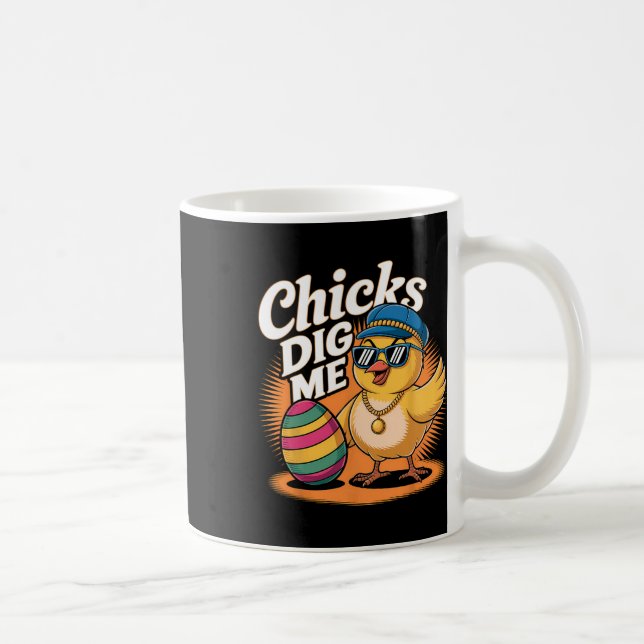 Caneca De Café Gatas Me Diguem Páscoa Feliz Dia De Páscoa Páscoa  (Direita)