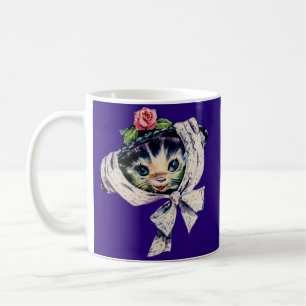 Caneca De Café gatinho adorável num chapéu de gatinho