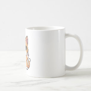 Caneca De Café Gatinho Atito Laranja Fofo Acenando
