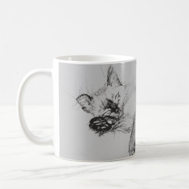 Caneca De Café Gatinho 'Baby (Esquerda)