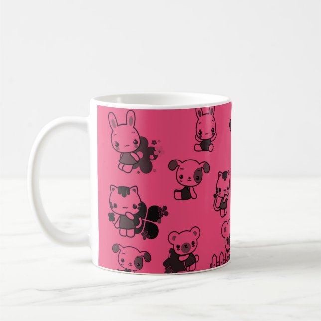 Caneca De Café Gatinho Café Mug (Esquerda)