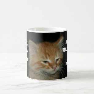 Caneca De Café Gatinho "CARA, ESTE PÃO ESTÁ INDO A MINHA MENTE"