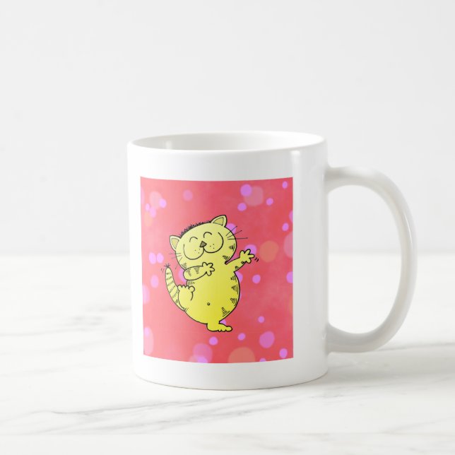 Caneca De Café Gatinho da dança (Direita)
