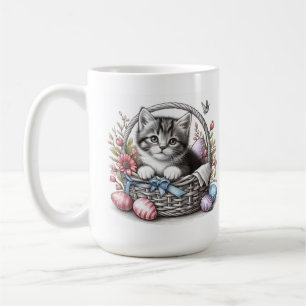 Caneca De Café Gatinho da Páscoa bonito