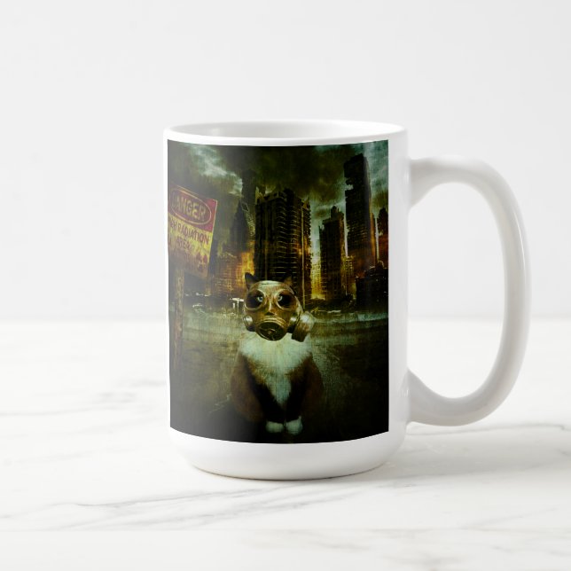 Caneca De Café Gatinho da precipitação (Direita)