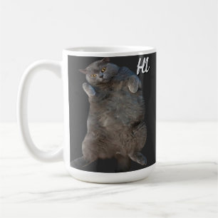 Caneca De Café Gatinho de Gato Shorthair britânico no Cartão de D