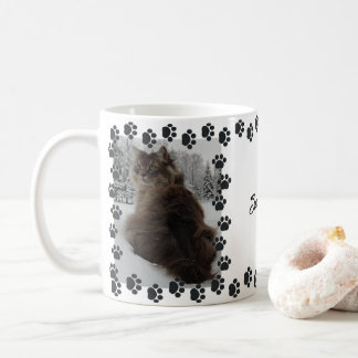 Caneca De Café Gatinho de neve