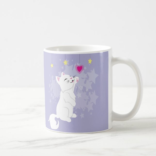 Caneca De Café Gatinho Dia de os namorados (Direita)