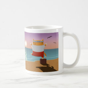 Caneca De Café Gatinho do karaté!