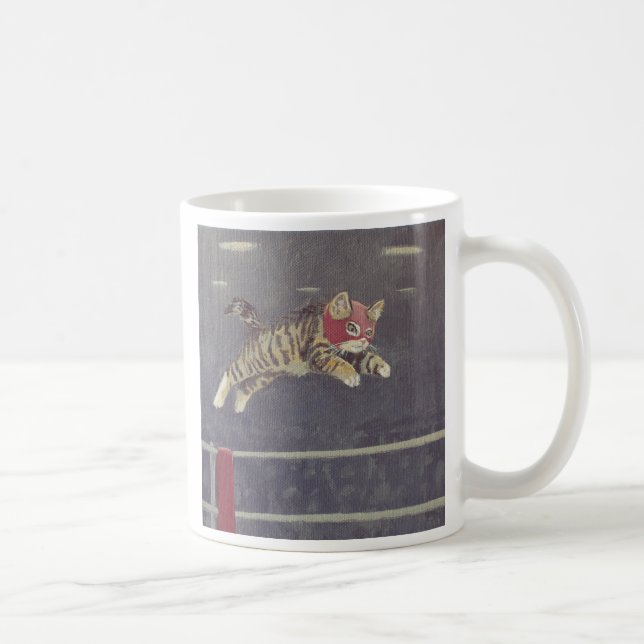 Caneca De Café gatinho do luchador (Direita)