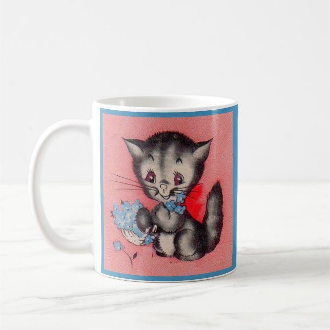 Caneca De Café gatinho doce (Esquerda)