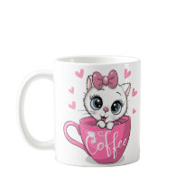 Gatinho Doce E Bolinhos De Café Encharcados De Poo