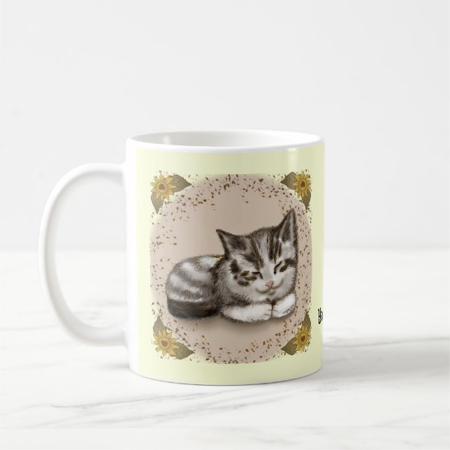 Caneca De Café Gatinho dormindo (Esquerda)