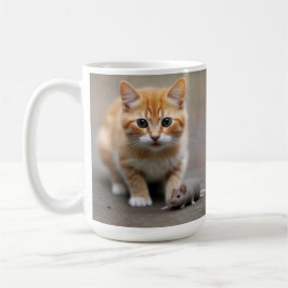 Caneca De Café Gatinho e Rato 