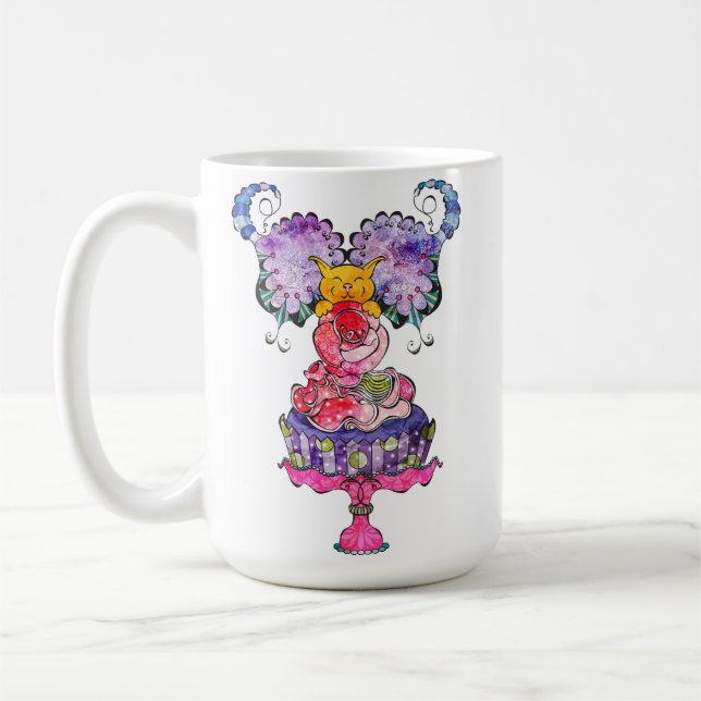 Caneca De Café Gatinho feericamente Konfection Kollection (Esquerda)