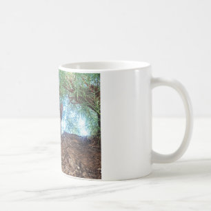 Caneca De Café Gatinho fofo brincando na floresta