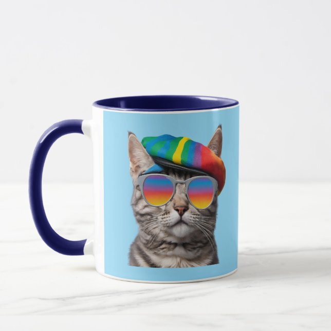 Caneca de Café Gatinho Fofo de Quadril (Esquerda)