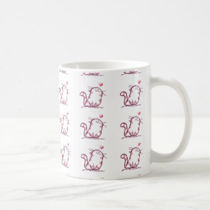 Caneca De Café Gatinho Love